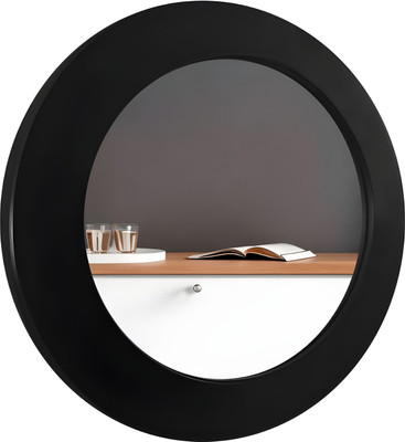 WOODBRO Modern & Stylish Wall Decoration Round Shape Decorative Mirror for Home Decor Decorative Mirror(Round Finish : Matte)