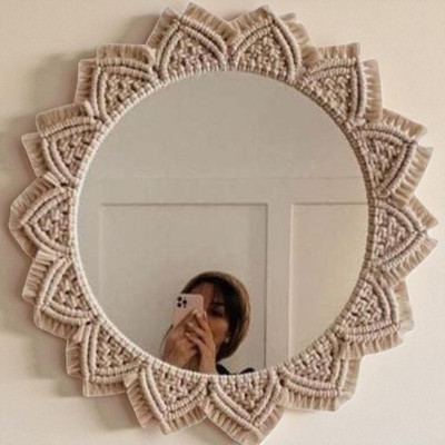 noor handicrafts Mirror_0991 Decorative Mirror(Round)