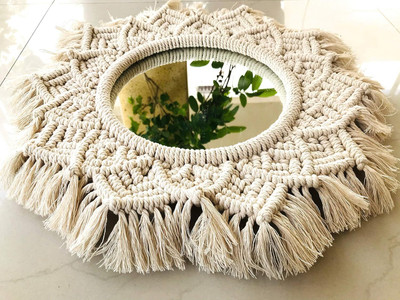 Aafiyaandcraft QA.Mirror.AZ Decorative Mirror(Round)