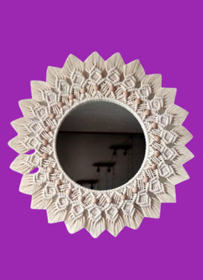 noor handicrafts Mirror_1191 Decorative Mirror(Round)