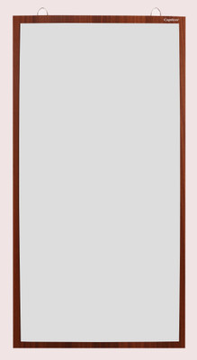 Captiver Solid Base Big Wall Hanging Mirror 65X34 CM C-Walnut Decorative Mirror(Rectangle Finish : Classic Walnut)