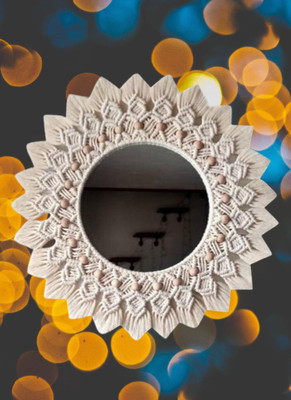 noor handicrafts Mirror_1071 Decorative Mirror(Round)