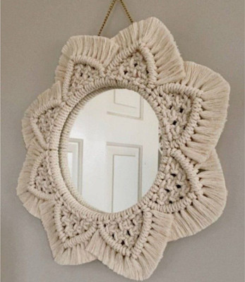 Aafiyaandcraft Round-Mirror-2dw58xd Decorative Mirror(Round)
