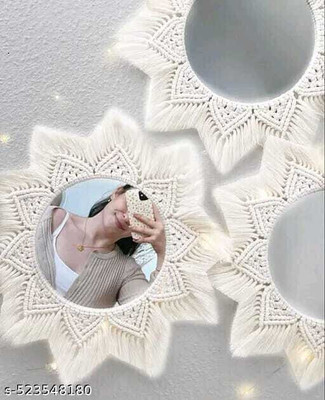 Aafiyaandcraft Wall Decor Mirror.023-11 Decorative Mirror(Round)
