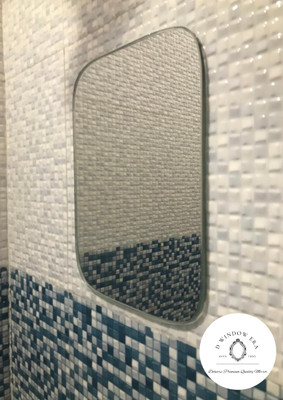 windowera No Drilling Need To Fix Mirror, Easy Stick Bathroom Mirror Bathroom Mirror(Rectangle)