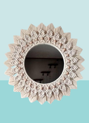 noor handicrafts Mirror_1108 Decorative Mirror(Round)
