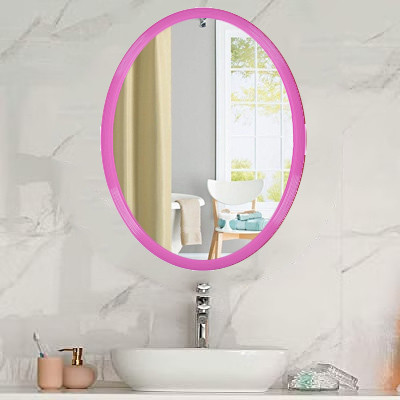 Casakart decorative and utility mirror MR-64 Decorative Mirror(Oval Finish : Glossy Finish)