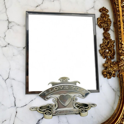 KRESHU new_Adjustable Stand HD Dresser Mirror Portable Table top-277 Decorative Mirror(Square Finish : Polished)