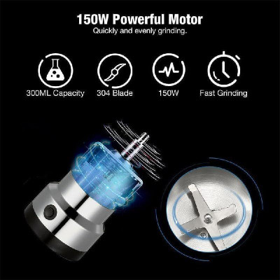 GL ENTERPRISES GLE Present Metal Blade Small Food Grinder 150 W 1 Jar Silver Mixer Blender Blade