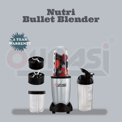 OURASI 500 W Silver Chopper, Stand Mixer(500 W Silver Nutri Blender)