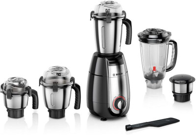 BOSCH TrueMixx Pro 1000 W Mixer Grinder(MGM8856BIN | 5 Jars | Black, Steel)