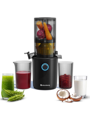 Atomberg Althea Cold Press|High Nutrition|Easy Assembly & Cleaning| 200 W Juicer(Intelli Rev|Advanced Safety Features | 2 Jars | Midnight Black)