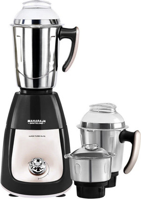MAHARAJA WHITELINE SUPER TURBO 1000 W Mixer Grinder(SUPER TURBO HD | 3 Jars | Black, Grey)