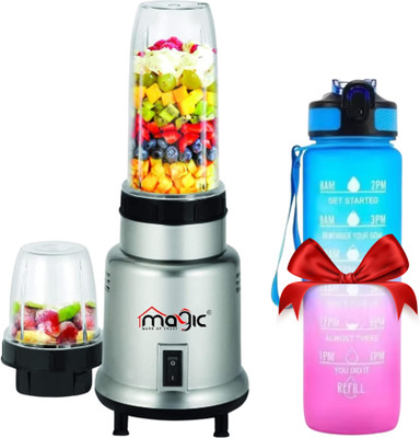MAGIC Nutri-blend Activ Mixer Grinder Blender, Smoothie Maker 450 W Juicer Mixer Grinder(2JAR-NUTRIBLEND1-SWS001 | 2 Jars | Grey)