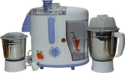 brahm jal JUICER 550 W Juicer Mixer Grinder(BJ00300 | 2 Jars | White, Blue)