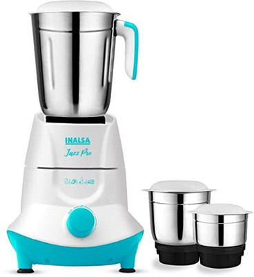 Inalsa Jazz Pro 550 Mixer Grinder (3 Jars, White, Green) For Rs. 1749 @ 63 %