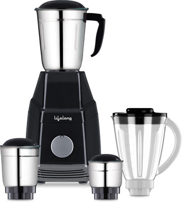 Lifelong LLMG7E 800 W Mixer Grinder (5 Jars, Black) For Rs. 1999 @ 79 %