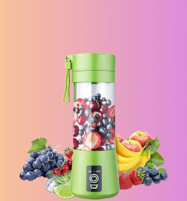 GUGGU PRO 450 W Juicer Mixer Grinder(X76_Juicer USB Rechargeable 6-Blade Portable Juicer Blender | 1 Jar | Multicolor)