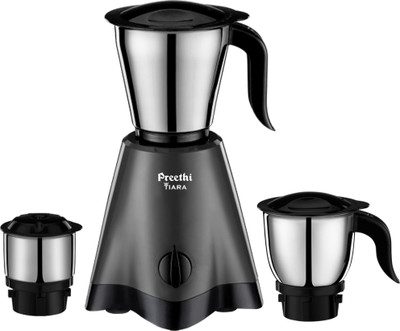 Preethi Tiara 500 W Juicer Mixer Grinder  (Tiara MG 275 | 3 Jars | Grey) For Rs. 1999 @ 61 %