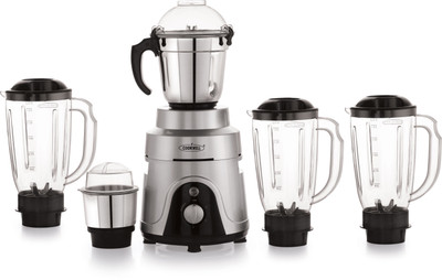 cookwell Heavy Duty 1200 W Juicer Mixer Grinder(Commercial | 5 Jars | Silver)