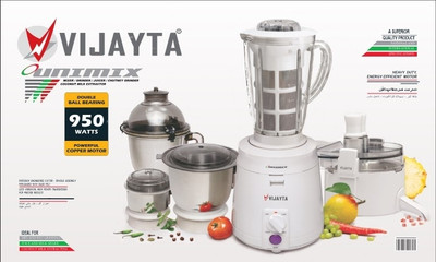 VIJAYTA UNIMIX 4JARS JUICER MIXER GRINDER 950 W Juicer(UNIMIX 4JARS JUICER MIXER GRINDER, COCONUT MILK EXTRACTOR | 4 Jars | White)