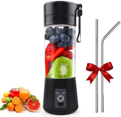 GaxQuly 6-Blade Juicer Blender Mixer Bottle Smoothie,Protein Shake Maker with straw free 220 W Juicer Mixer Grinder(Portable USB Rechargeable Juicer Bottle Built-In Jar for Fruit Juice,Smoothie | 1 Jar | Multicolor)