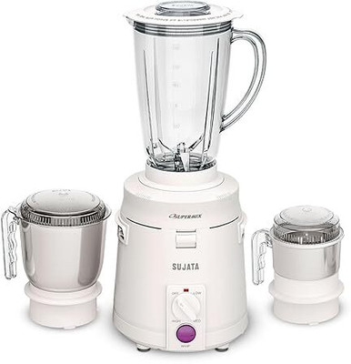 SUJATA Supermix 900 W Juicer Mixer Grinder(Mixer/Grinder | 3 Jars | White)