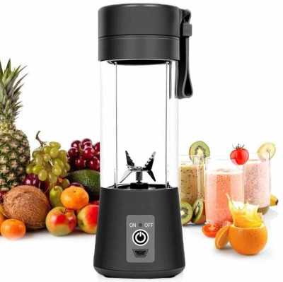 GaxQuly Electric USB Juicer Cup 6 Blade Portable Mixer Mini Blender for Shake, Smoothies 200 W Juicer Mixer Grinder(USB Rechargeable Personal Juicer Mixer Bottle Cup Travel Fruit Juicer Machine | 1 Jar | Multicolor)