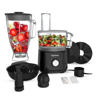 Lifelong LLFPR01 Prozessoren 800 Watts 800 W Food Processor(Black)