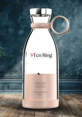 Tenring USB Juicer Blender Rechargeable Travel Smoothie Maker 420ML Portable Cup 150 W Mixer Blender(Rechargeable Travel Juicer Blender 420ML USB Portable Smoothie Cup | 1 Jar | Multicolor)