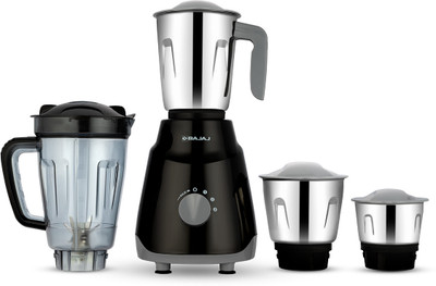 BAJAJ Rex Ninja Series 500 W Mixer Grinder(410641 | 4 Jars | Black/Grey)