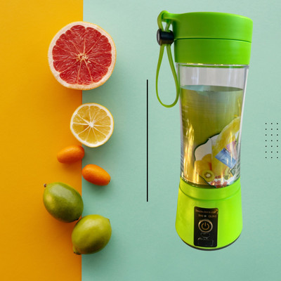 Grace Mart Plastic PB380 Portable USB Juice Blender Hand Juicer(Green)