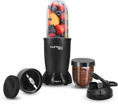 IMPEX Portable Blender For Smoothie and Juices 22000 RPM Powerful Motor 500 W Juicer(EAZYMIXX 2J500 | 2 Jars | Black)