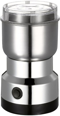 Kindlook Fashion By Nima Japan 350W,26000 RPM Mini Stainless Steel Spice Nuts Grainder With Mullti FunctionCompact Kitchen design Electric Household Grinder W 350 Juicer Mixer Grinder (1 Jar, Silver.36)