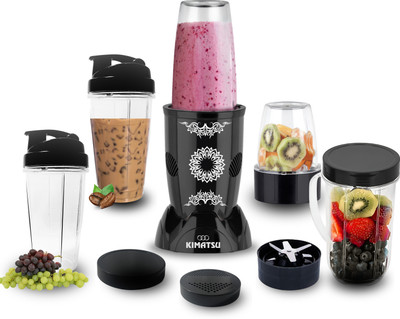 Kimatsu Bullet 550 W Juicer Mixer Grinder(Nutri Bullet Mixer | 5 Jars | Black)