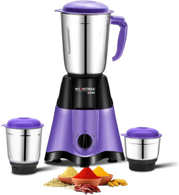 Moonstruck Juicer Mixer Grinder 750 W Juicer Mixer Grinder(750W Juicer Mixer Grinder | Powerful Motor for Grinding (Purple, 3 Jars) | 3 Jars | Purple)