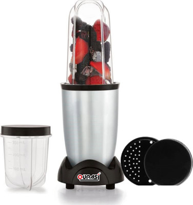 OURASI Silver-Black, Power Consumption : W - 500, Total Jars : 02 500 W Mixer Blender(500 W Silver+Black Hand Blender | 2 Jars | Silver)