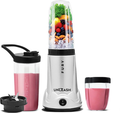 unleash Nutri Blender 500 W Mixer Grinder Juicer With 3 Jars 500 W Juicer Mixer Grinder(High-Speed Nutri Blender Juicer Mixer Grinder Smoothie & Shake Maker | 3 Jars | Silver)