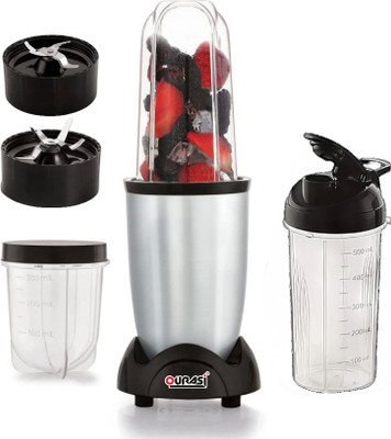 OURASI Silver-Black, Power Consumption : W - 500, Total Jars : 02 500 W Mixer Blender(500 W Silver+Black Hand Blender | 3 Jars | Silver)