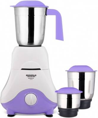 MAHARAJA WHITELINE NOVELLO 500 Mixer Grinder (3 Jars, Purple, White)