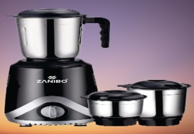 Zanibo NITRO MG-550W 2 Mixer Grinder (3 Jars, Black, White)