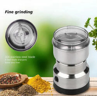 BDS Nima Mini Mixer Grinder 350 W Mixer Grinder(Stainless Steel Coffee Grinder & Masala Mill for Home Kitchen | 1 Jar | Silver)