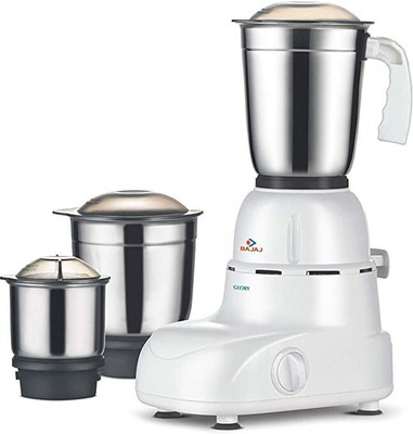 BAJAJ 410167 500 W Mixer Grinder(Glory | 3 Jars | White)