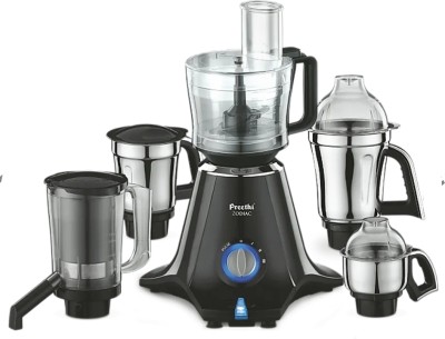 Preethi MG261 750 W Juicer Mixer Grinder(Heavy duty mixer grinder MG261 | 5 Jars | Black)