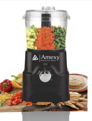 Amexy Chopper/Atta kneader 550W 550 W Mixer Grinder(Atta Kneader/Chopper for vegetables | 1 Jar | Black)