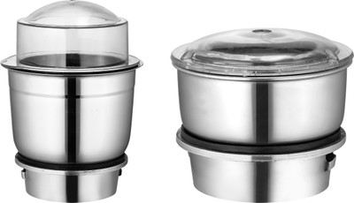 Wonder Star combo series 750 W Mixer Grinder(silver + coffee jar | 2 Jars | Silver)