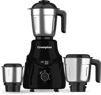 Crompton DS 750W BLK 3Jar 750 W Mixer Grinder(ACGM-DS750W3J BLK | 3 Jars | Black and Grey) deal from flipkart