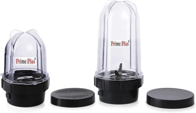 PRIME PLUS Bullet Jar with 2 Lids 200 W Juicer Mixer Grinder(Hand Juicer | 2 Jars | Black)