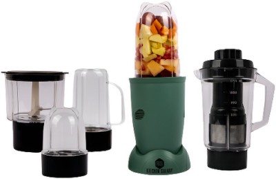 KITCHEN GALAXY Bullet Mixer Grinder 400 W Mixer Grinder(Mixer with Jar | 3 Jars | Sea Green)