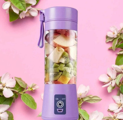 VIVID Portable Blender, USB Rechargeable Mini Juicer Blender 450 W Juicer Mixer Grinder(USB Rechargeable Mini Juicer Blender,Electric | 1 Jar | Purple)